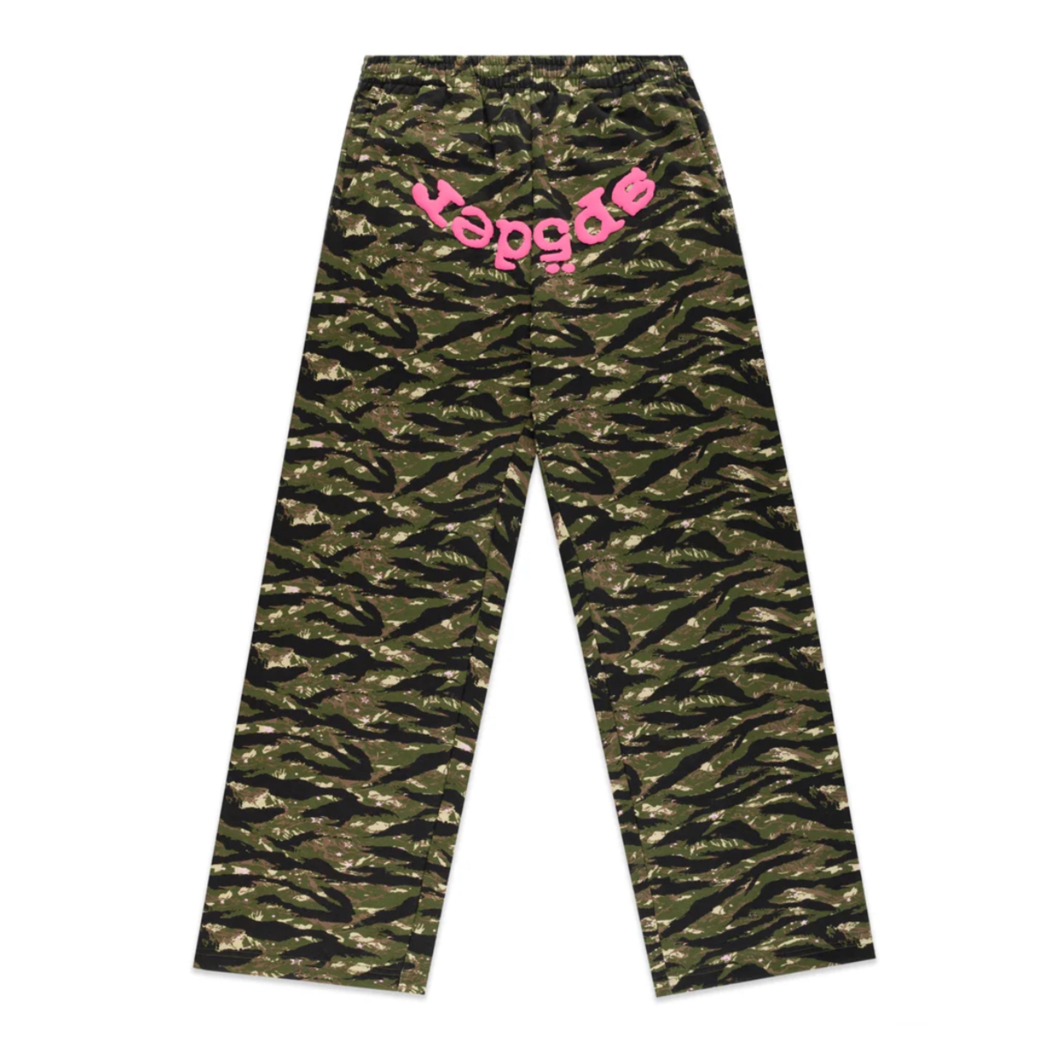 SP5DER OG Web V2 Tiger Camo Sweatpants
