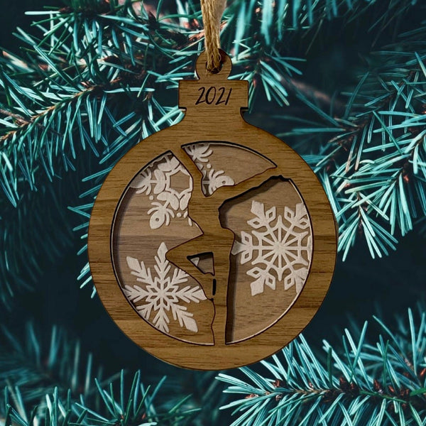 4 Layer Shine Your Light Shaker Walnut Acrylic Snowflake Ornament –  Dreaming Tree Designs And Decor