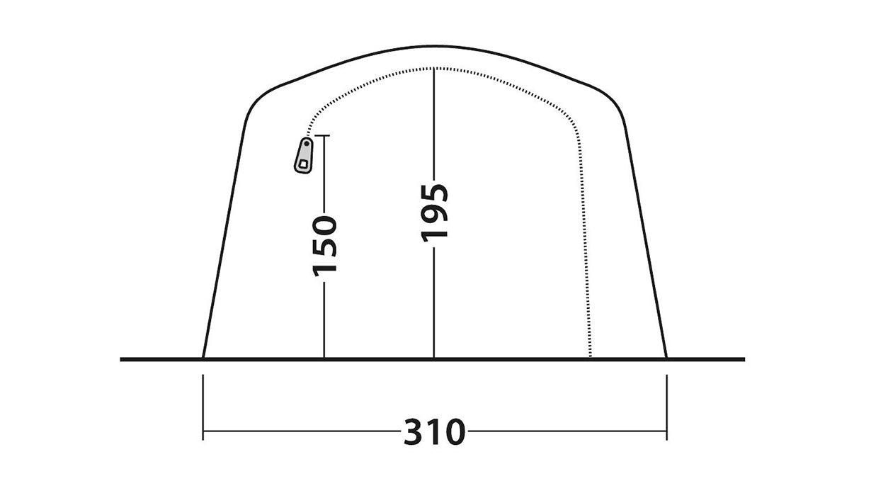 Outwell Parkdale 4PA Layout 4