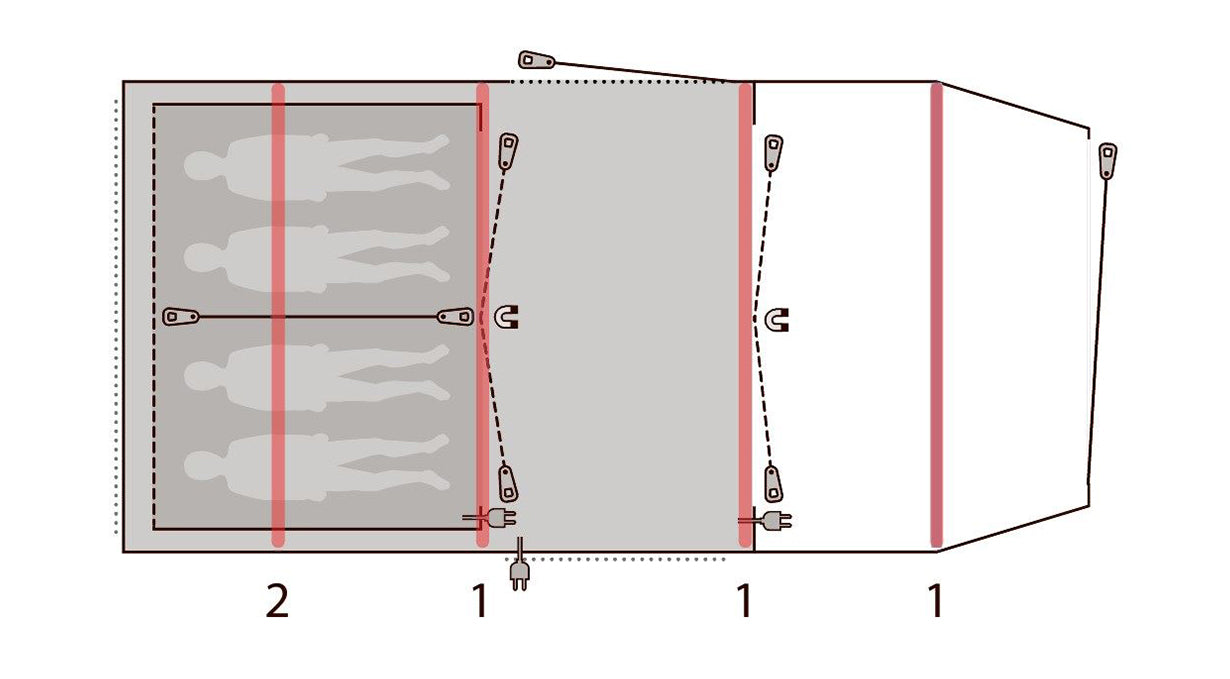 Outwell Parkdale 4PA Layout 5