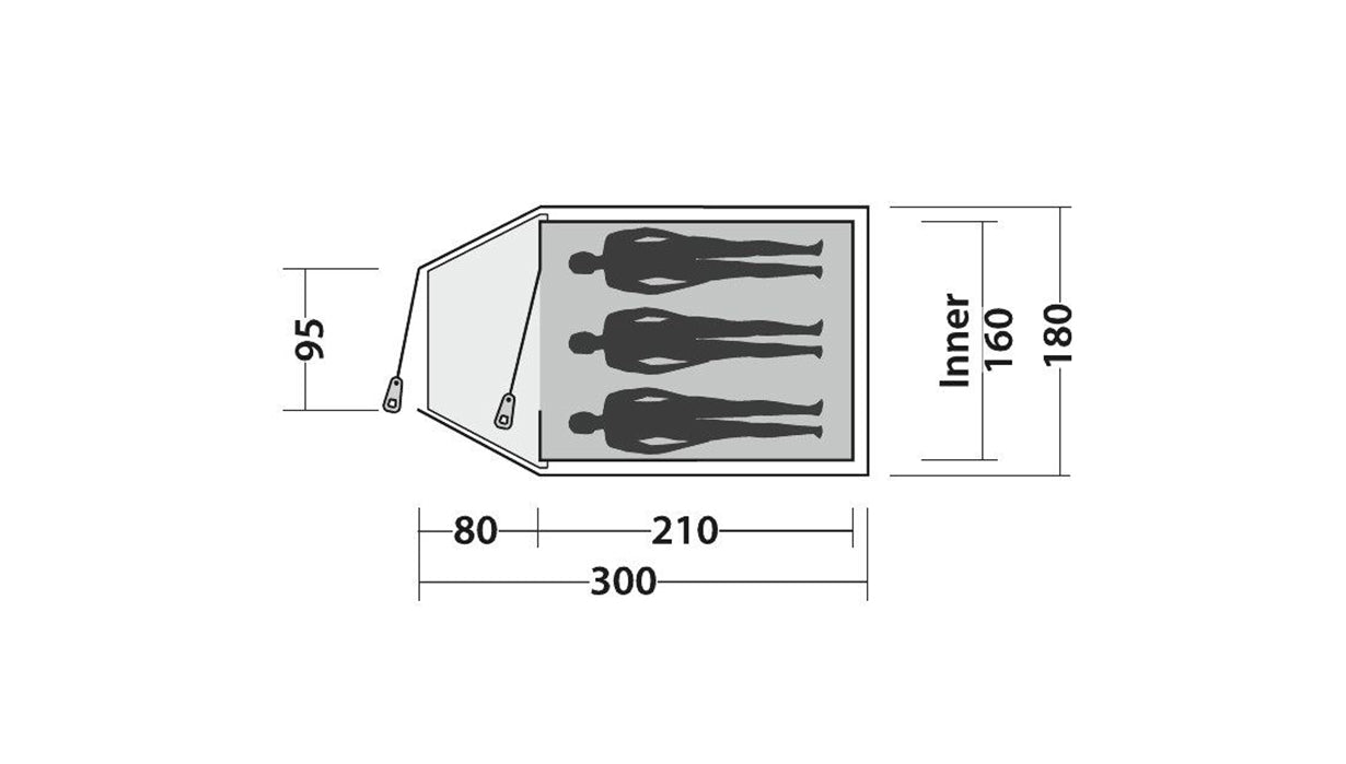 Easy Camp Quasar 300 - Inside Layout