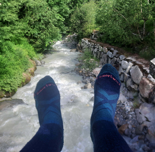 Merino Wool Socks at the river