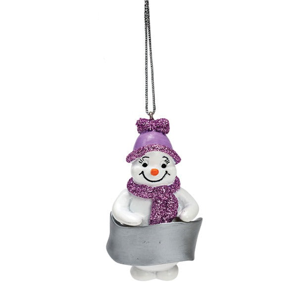 View Snowgirl Blank Decoration ideal for personalisation information