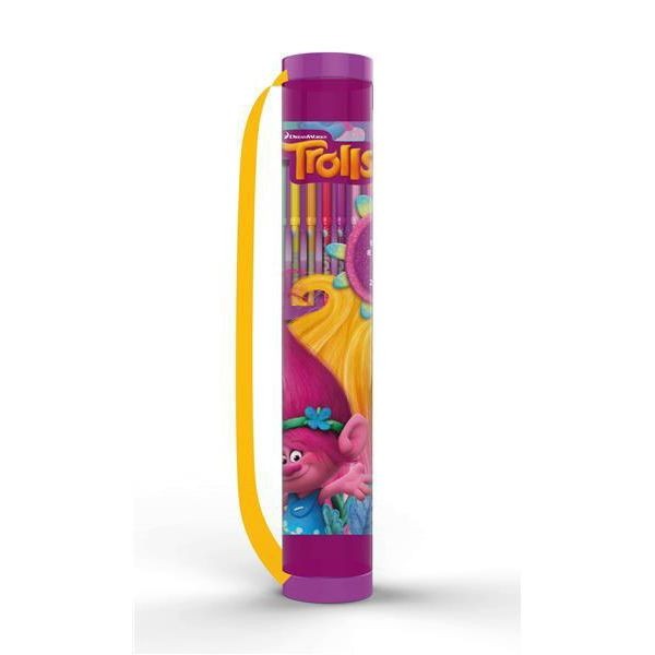 View Trolls Activity Stationary Sticker Carry Tube information