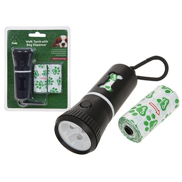 View Crufts Walk Led Torch With Doggy Bag Holder Spares information