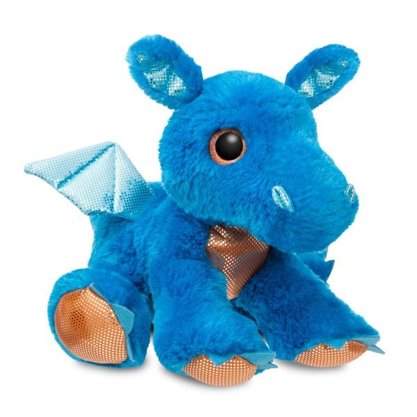 View Sparkle Tales Flash Blue Dragon 12 Inch Soft Toy By Aurora information