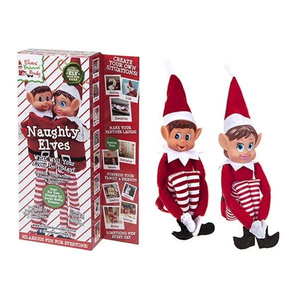 View 12 Inch 2pack Vinyl Head Elf In Red Clothes In Box 2 Assorted information