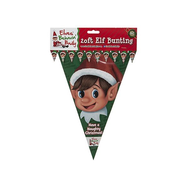 View 20ft Pe Elf Design 2030cm Triangular Bunting With 10 Flags information