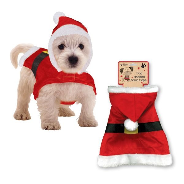 View Christmas Pet Shop Pet Santa Cape Hoody information