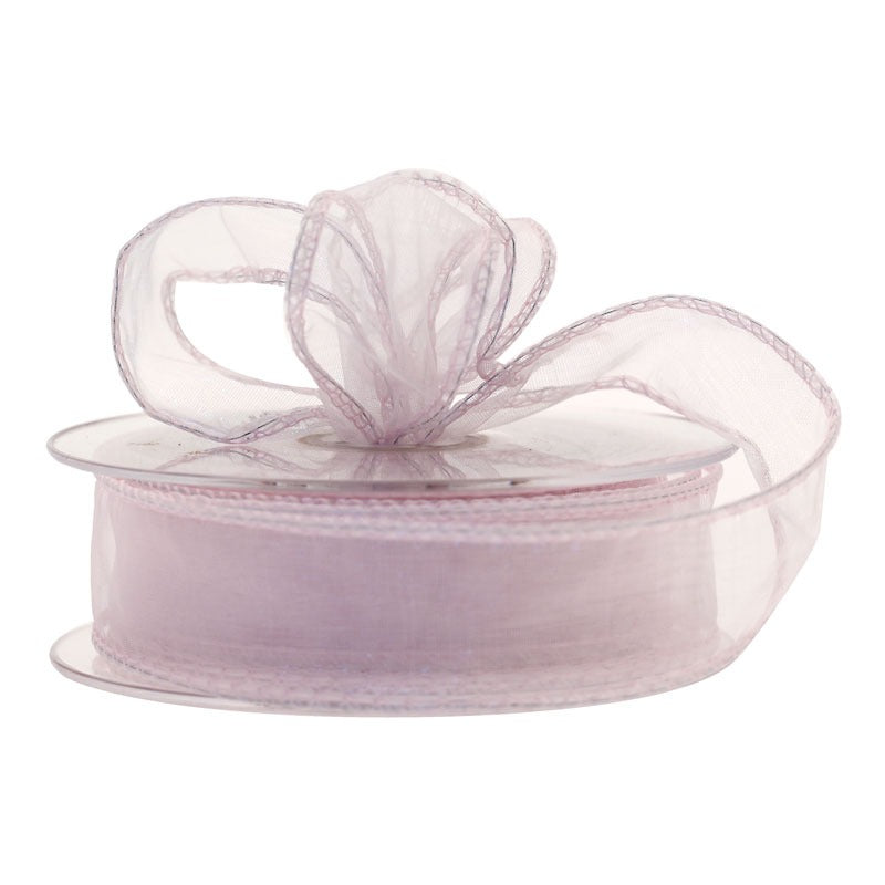 View Baby Pink Chiffon Ribbon 30mm information