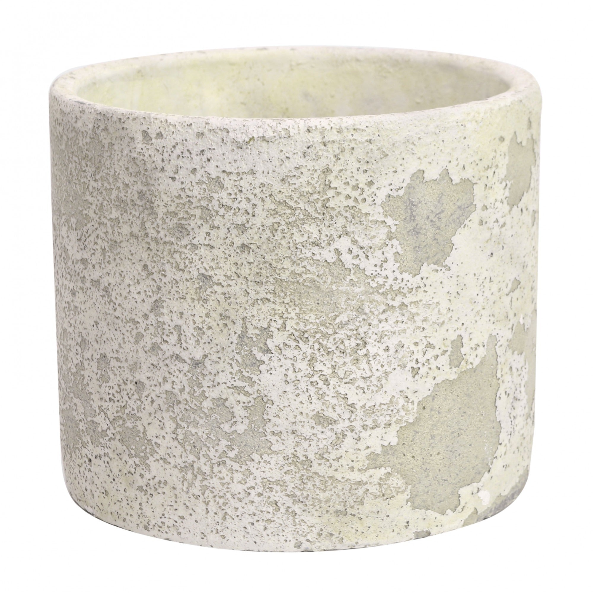 View Rustic Round Cement Flower Pot 15cm information