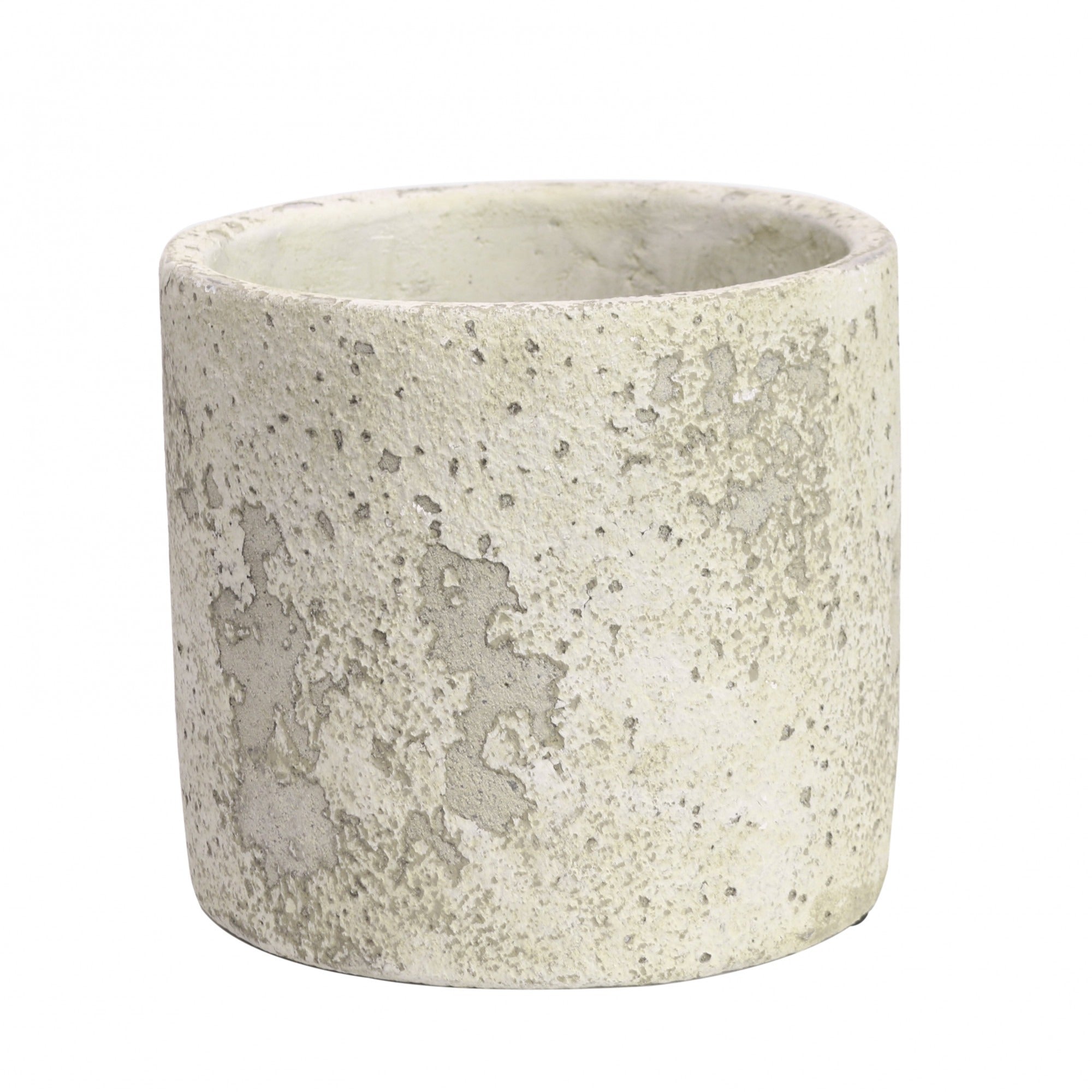 View Rustic Round Cement Flower Pot 13cm information