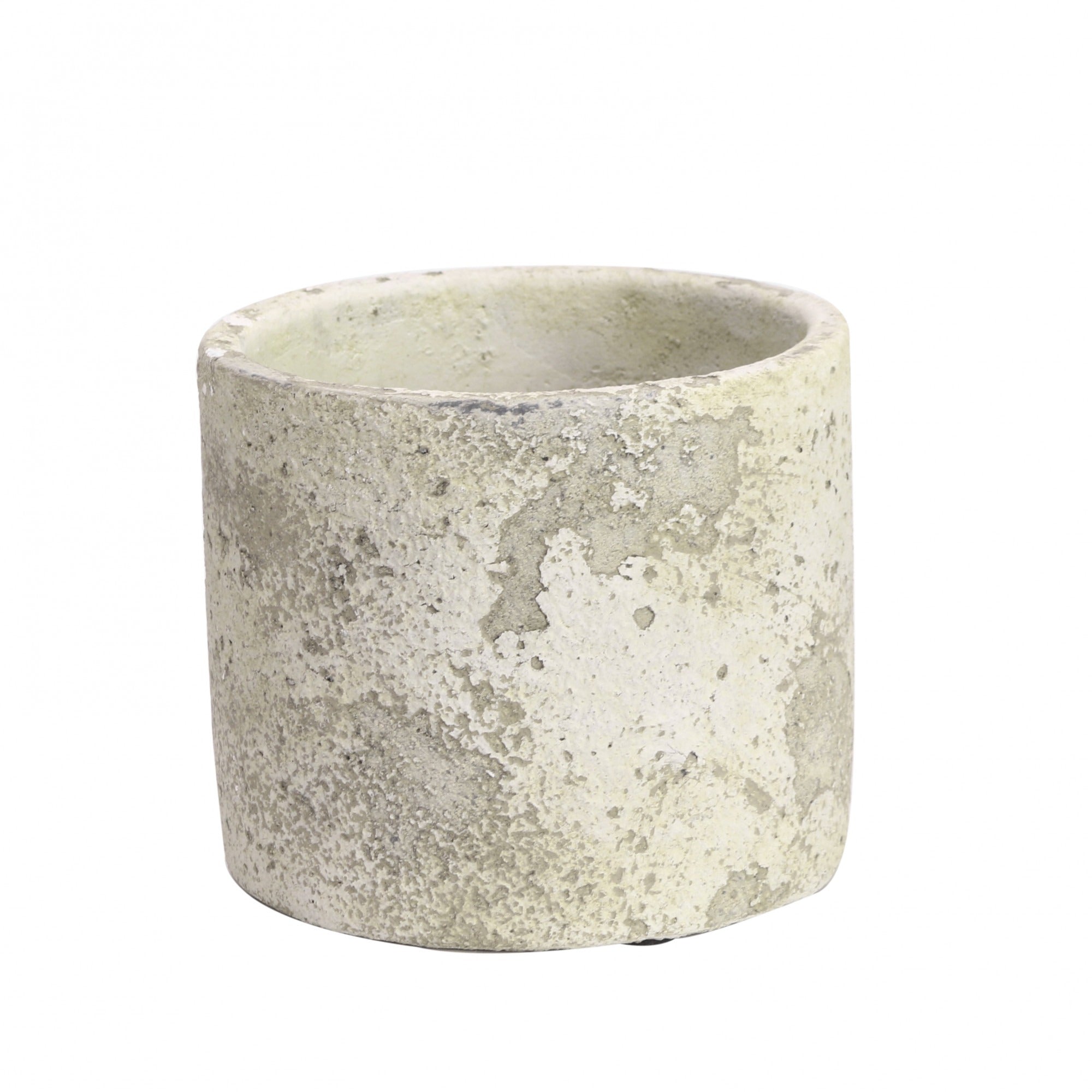 View Rustic Round Cement Flower Pot 11cm information