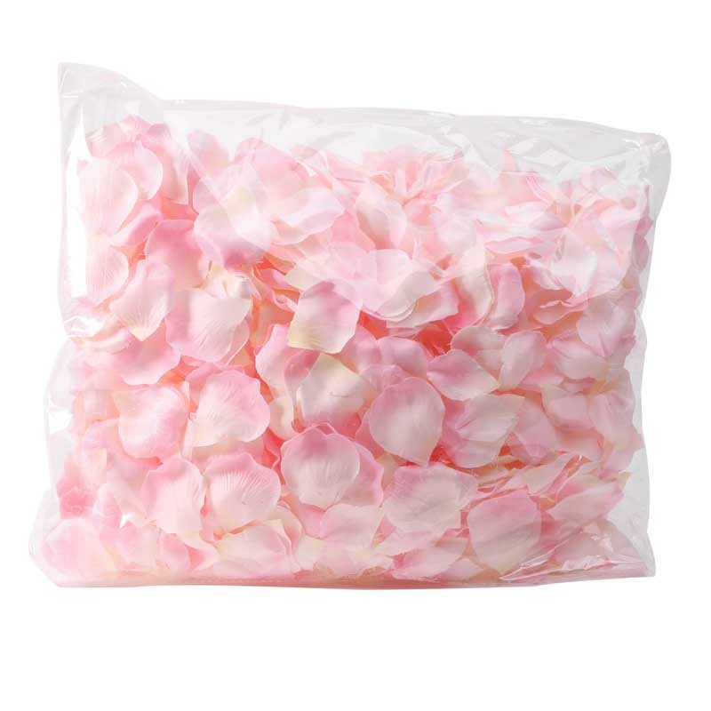 View Champagne Pink Rose Petals 1000pcs in poly bag information