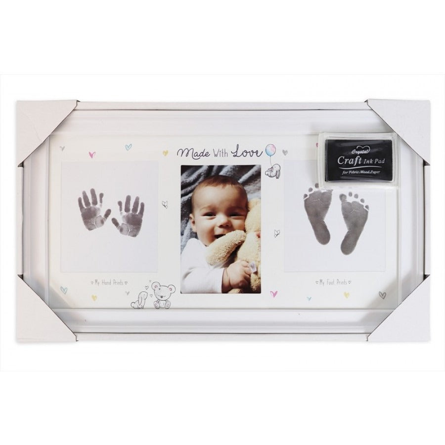 View Hugs Kisses Hand Foot Print Photo Frame information