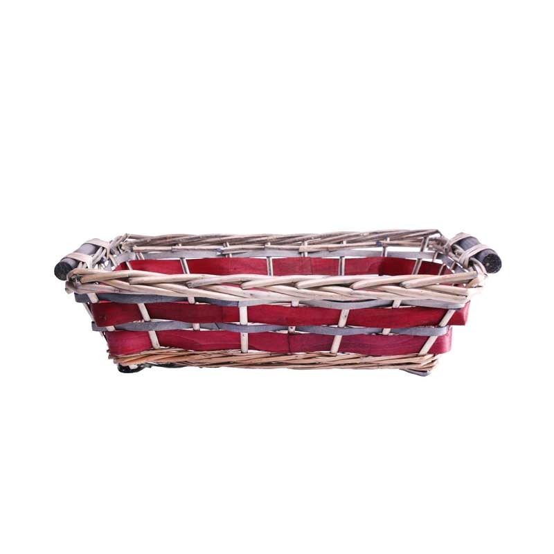 View Red Rectangle Two Tone Tray 4045cm information