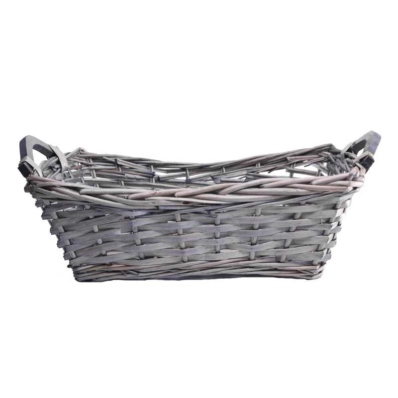 View Grey Rectangle Tray 44cm information