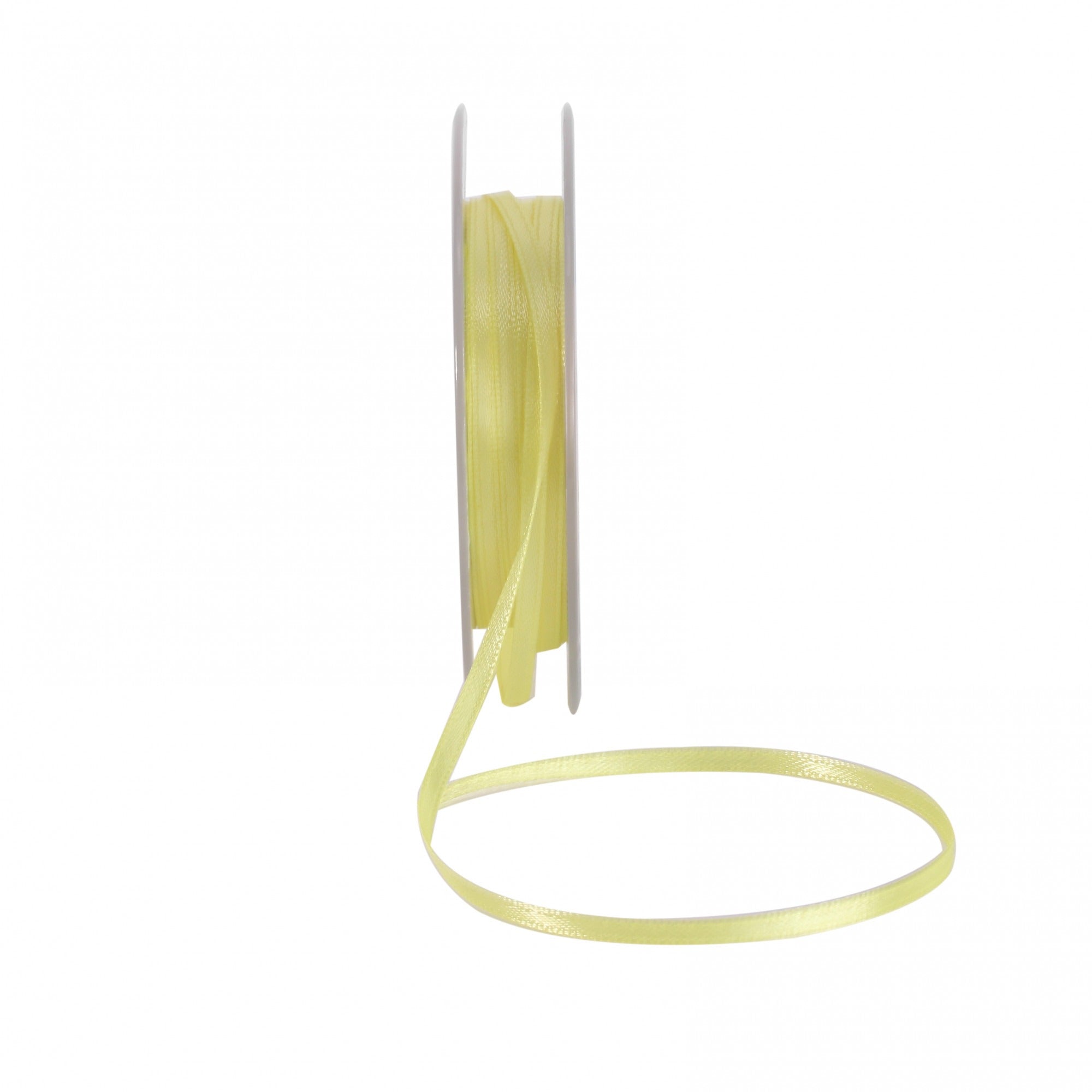 View Light Yellow Satin Ribbon 3mm information