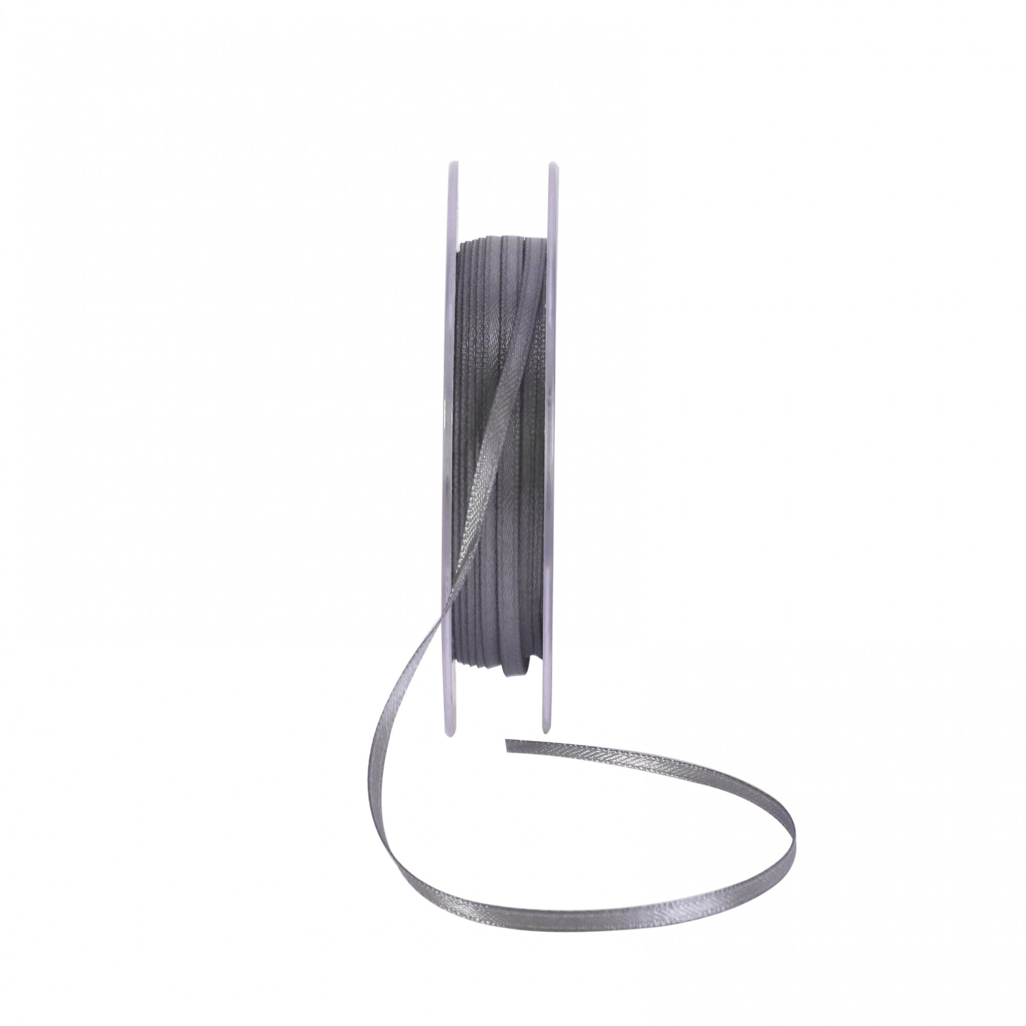 View Gunmetal Grey Satin Ribbon 3mm information