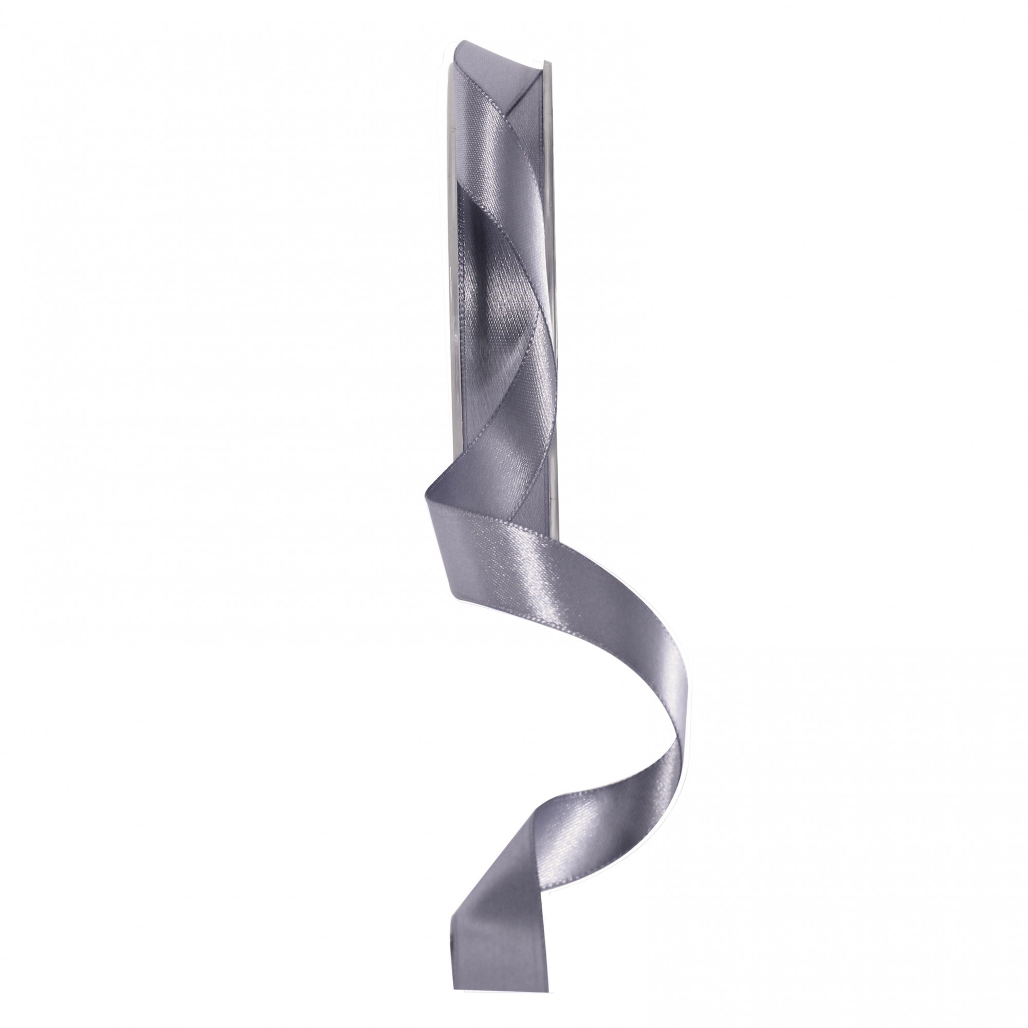 View Gunmetal Grey Satin Ribbon 15mm information