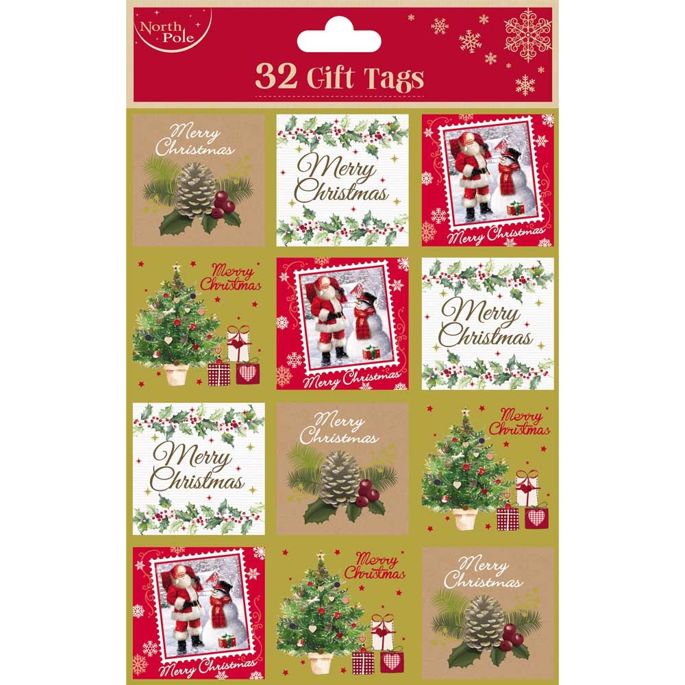 View Traditional Christmas Gift Tags x32 information