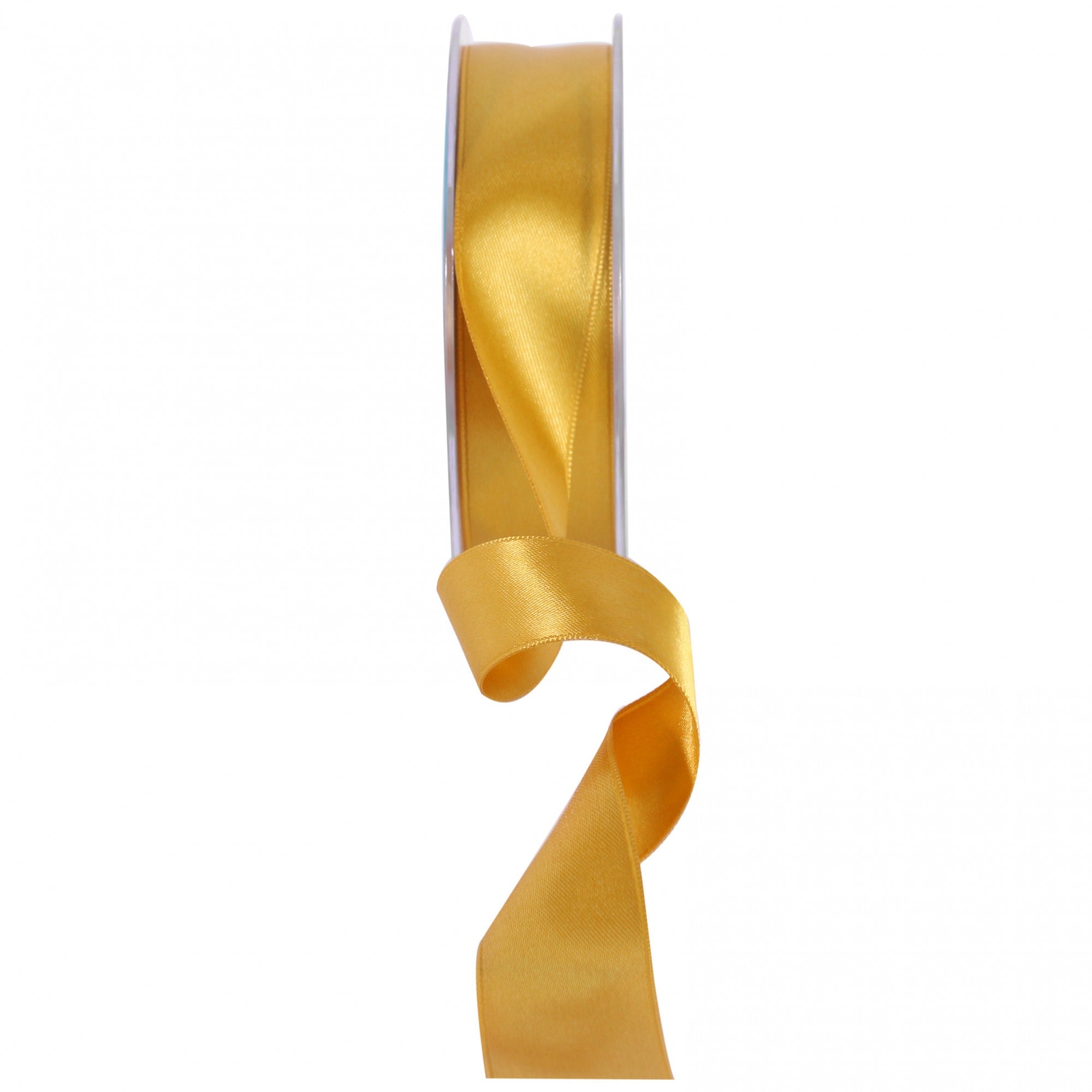 View Bright Gold Satin Ribbon 25mm information