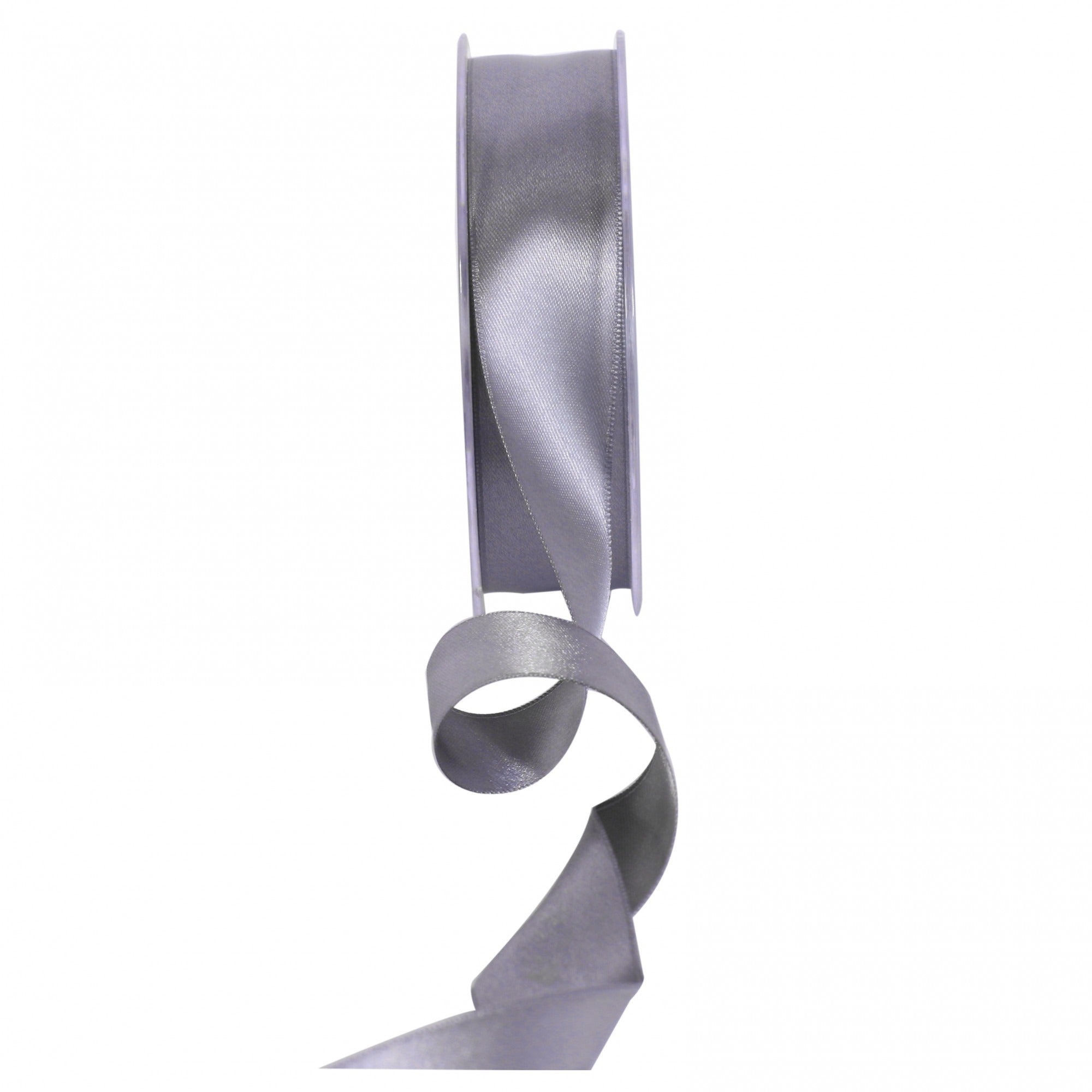 View Gunmetal Grey Satin Ribbon 25mm information