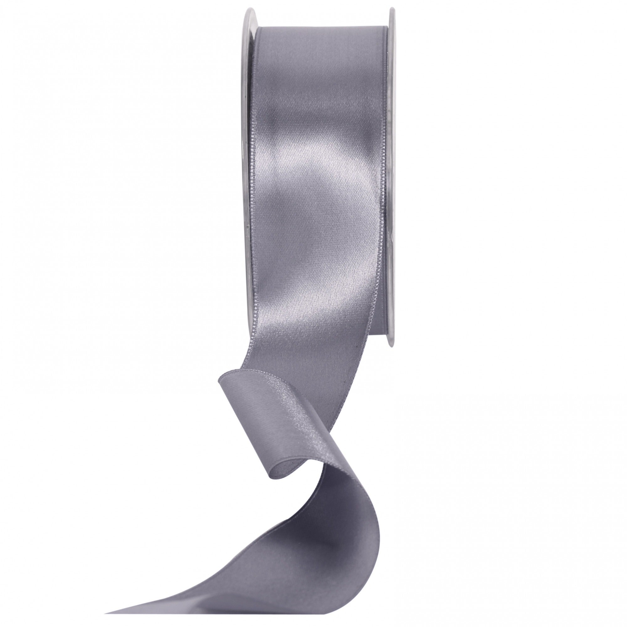 View Gunmetal Grey Satin Ribbon 38mm information