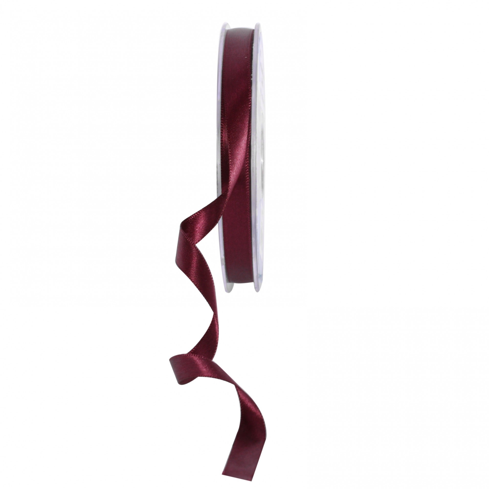 View Bordeaux Satin Ribbon 10mm information