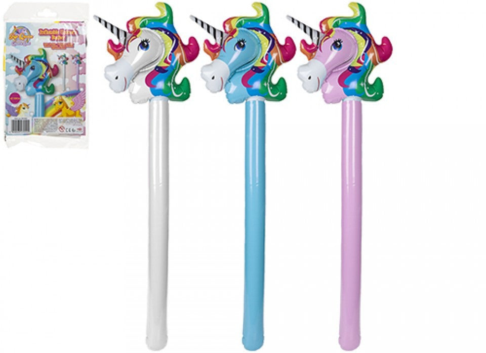View Inflatable Unicorn Basher Stick 3 Assrtd information