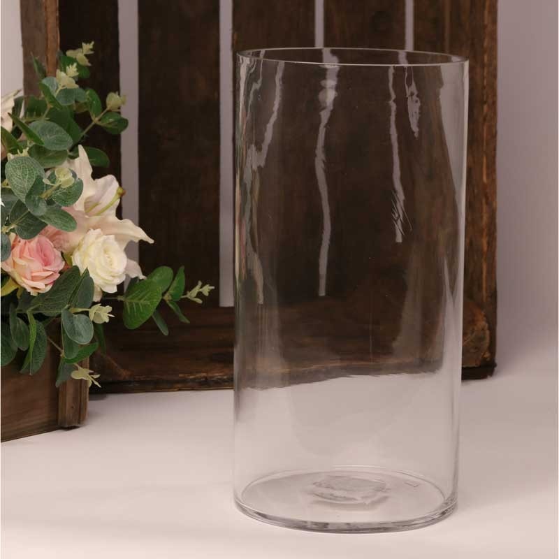 View Glass Cylinder Vase 30cm x 15cm information