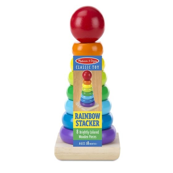 View Wooden Rainbow Stacker by Melissa and Doug information