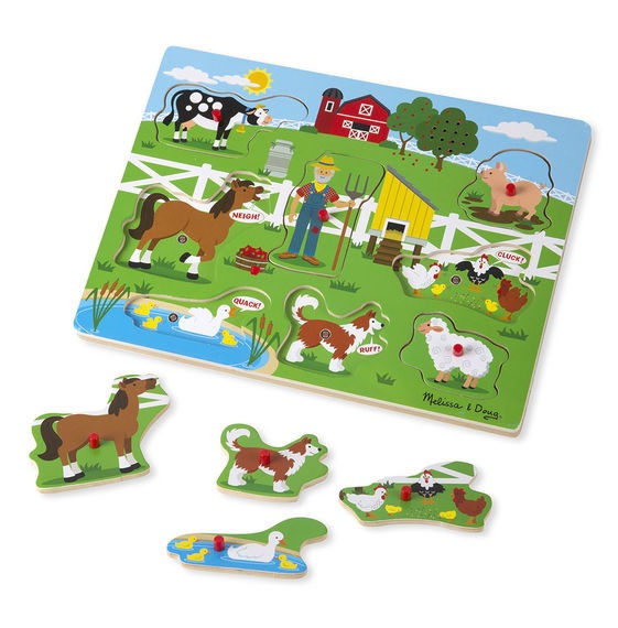 View Old McDonalds Farm Sound Puzzle by Melissa and Doug information