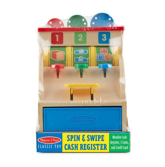 View Wooden Cash Register by Melissa and Doug information