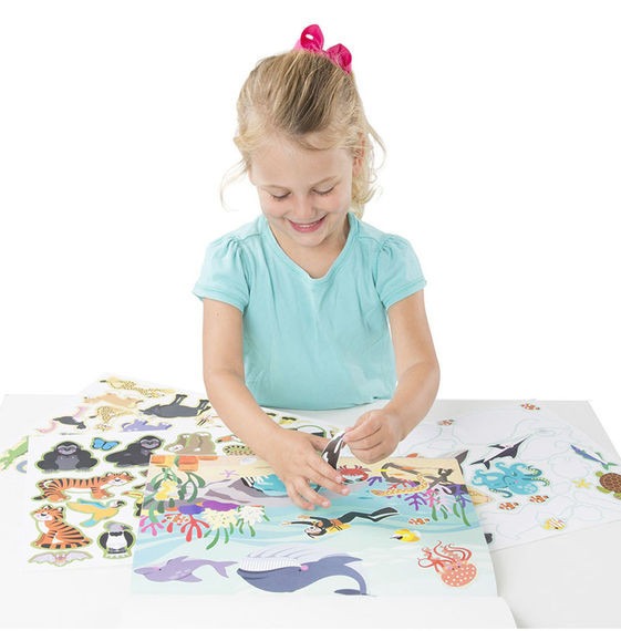 View Reusable Habitats Sticker Pad by Melissa and Doug information