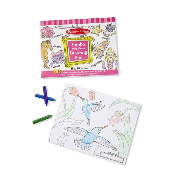 View Pink Jumbo Colouring Pad by Melissa and Doug information