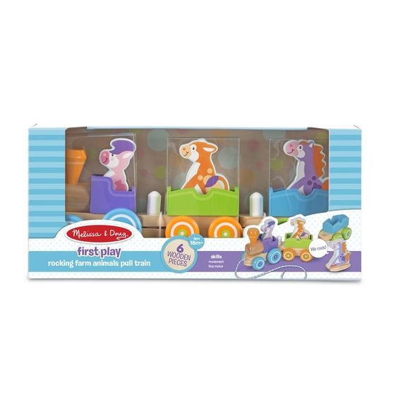 View Rocking Farm Animals Pull Train by Melissa and Doug information