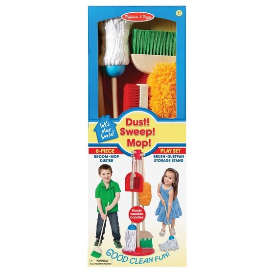 View Lets Play House Dust Sweep Mop by Melissa and Doug information