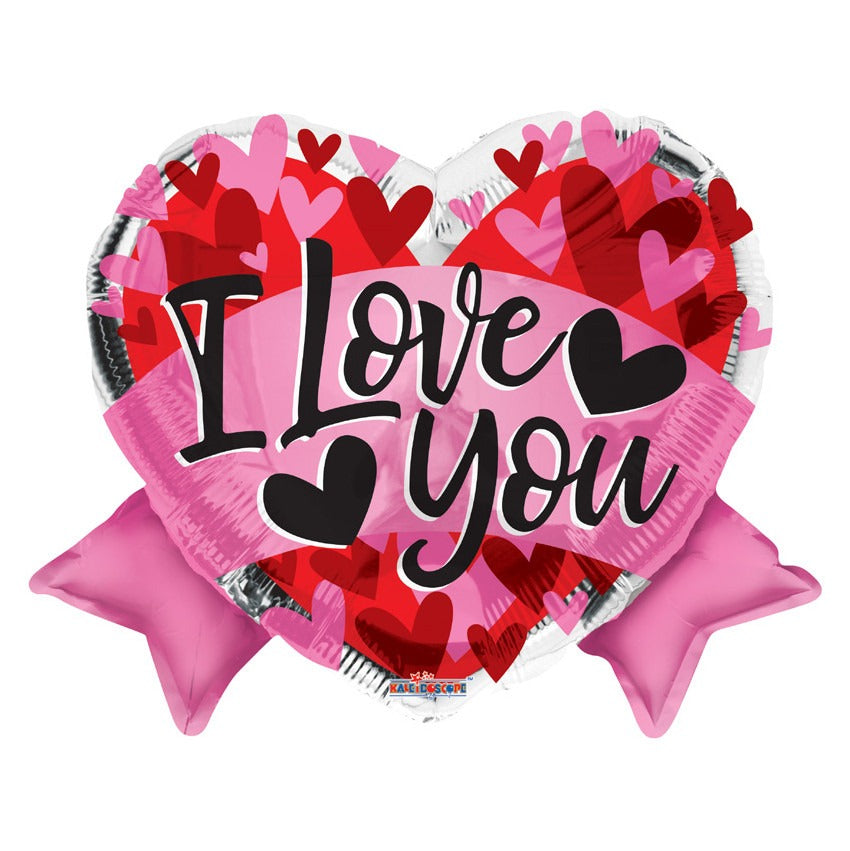 View I Love You Bow Balloon 18 inch information