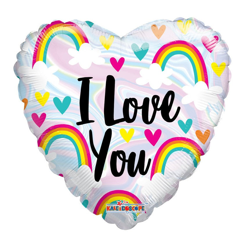 View I Love you Rainbows Balloon 18 inch information