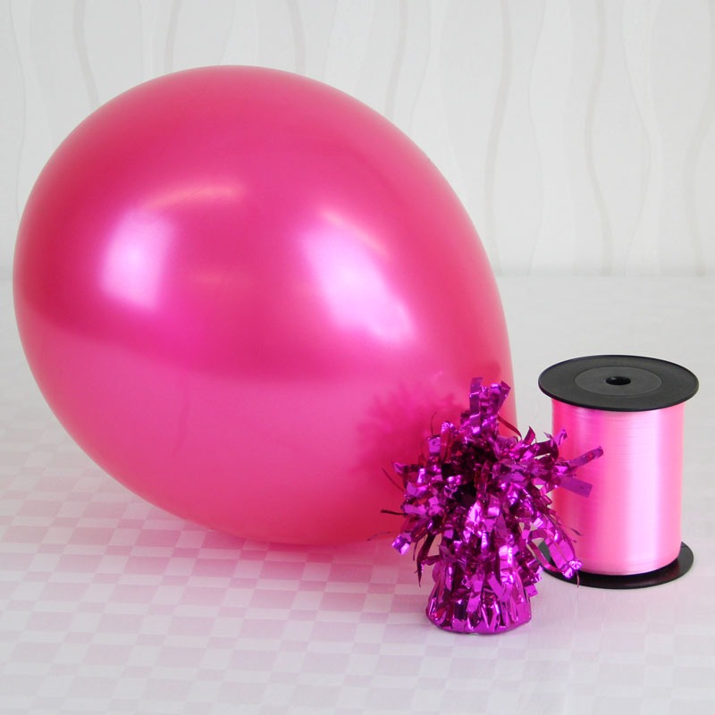 View Hot Pink Pearlised Balloons information