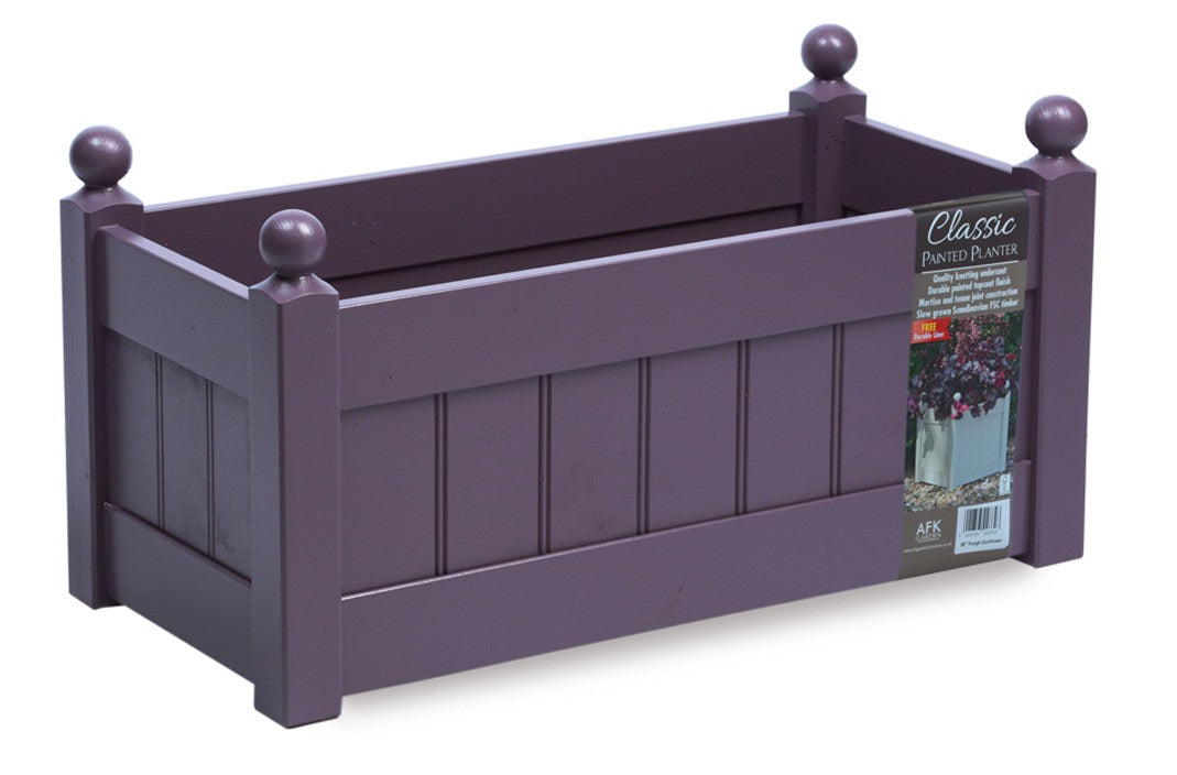 View AFK Classic Painted Trough Lavender 66cm information