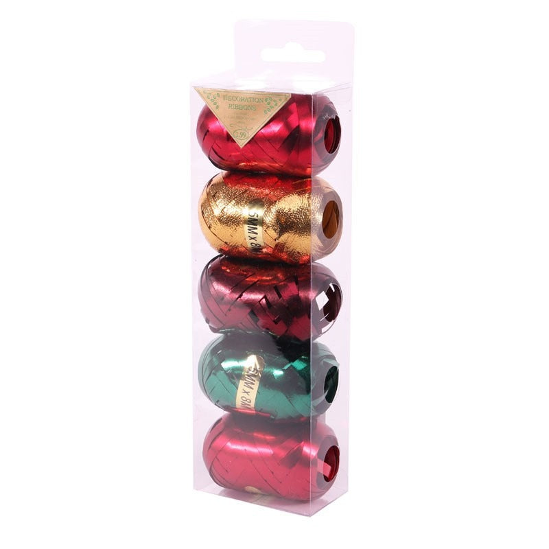 View Red Green Burgundy Gold Acetate Ribbon Cops x5 information