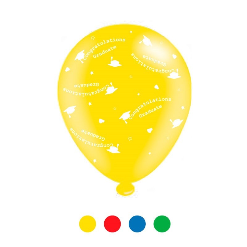 View Congratulations Graduate Unisex Mix Latex Balloons 6 pks of 8 Balloons information