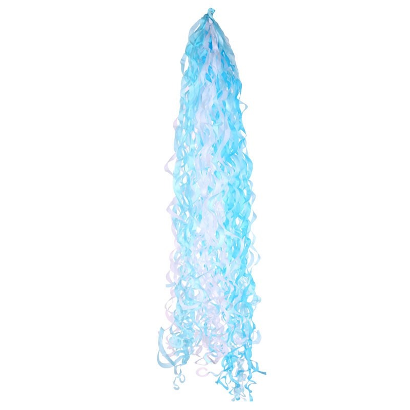 View Baby Blue White Balloon Tassel information