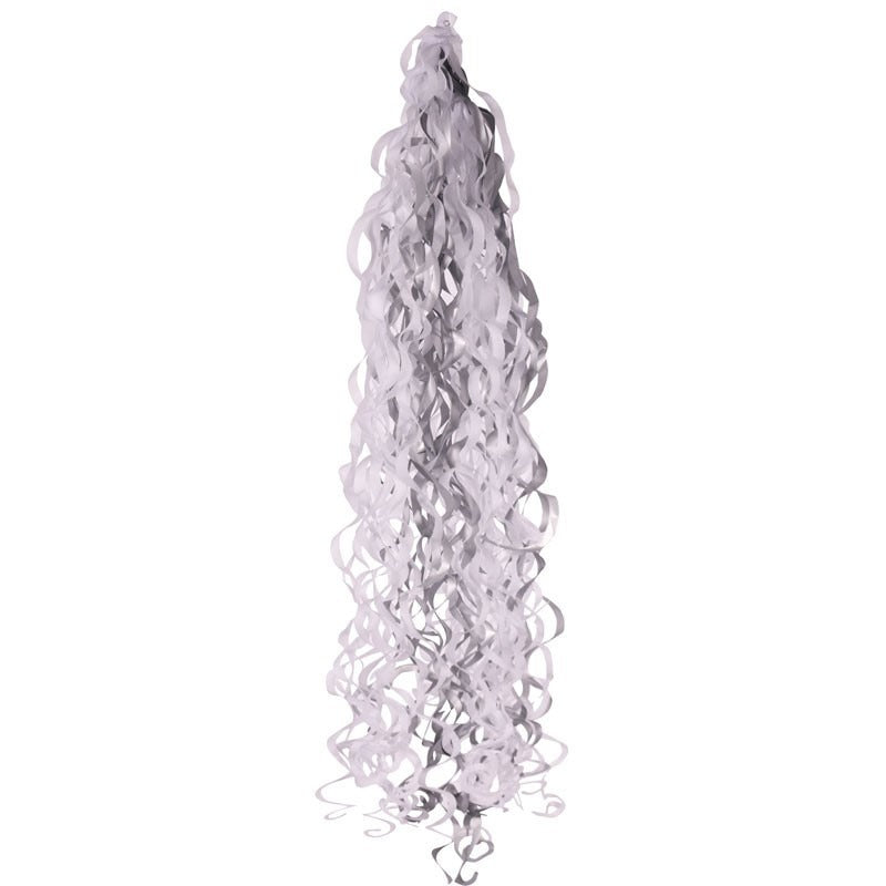 View Metallic Silver White Balloon Tassel information