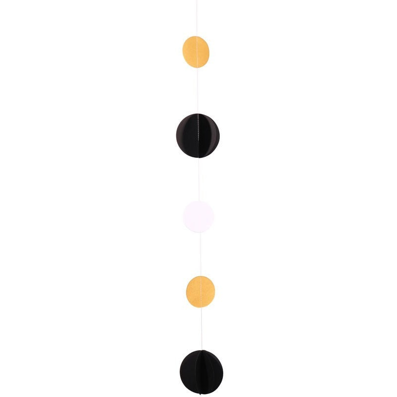 View Black White and Gold Circle Balloon Tail information