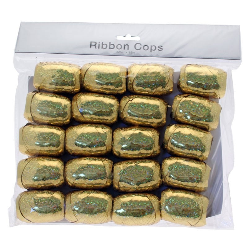 View Holographic Gold Ribbon Cops Bulk Pack information