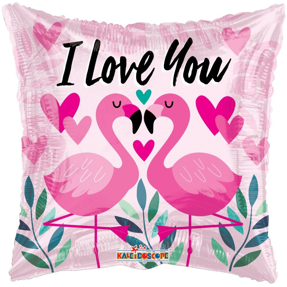 View I Love You Flamingo Balloon 18 inch information