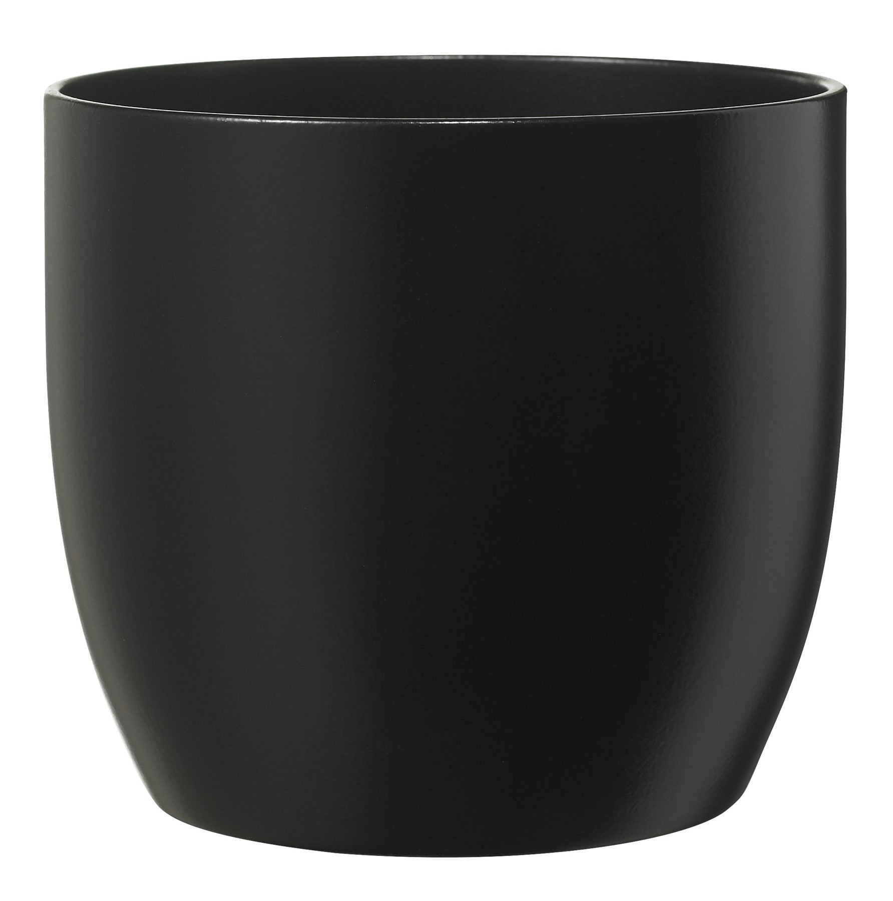 View Matt Black Basel Fashion Pot 14cm information